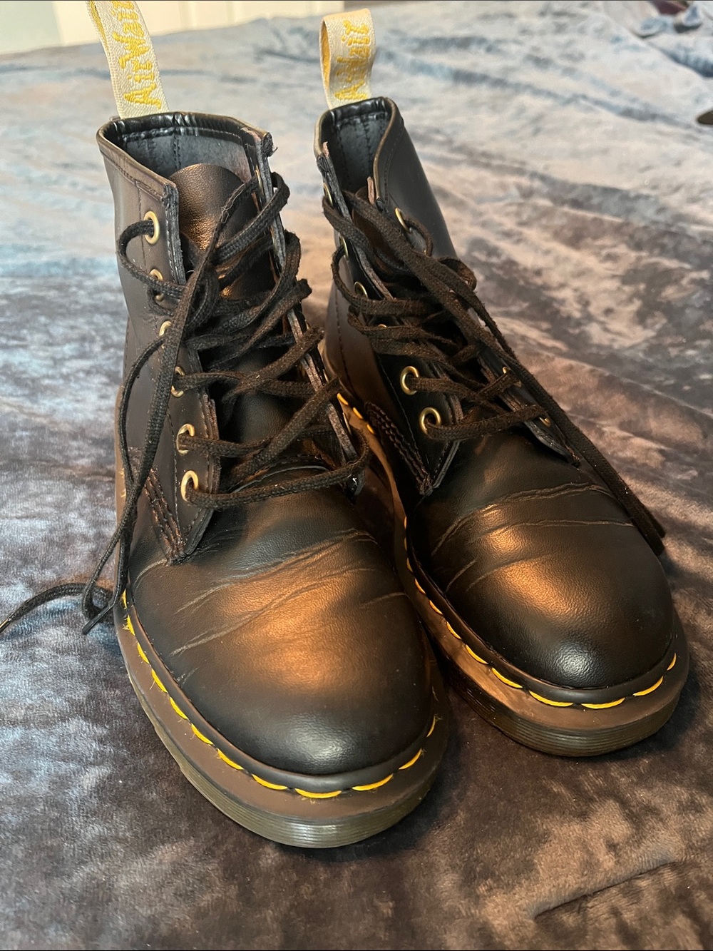 Dr. Martens Black 101 Vegan Leather Boots